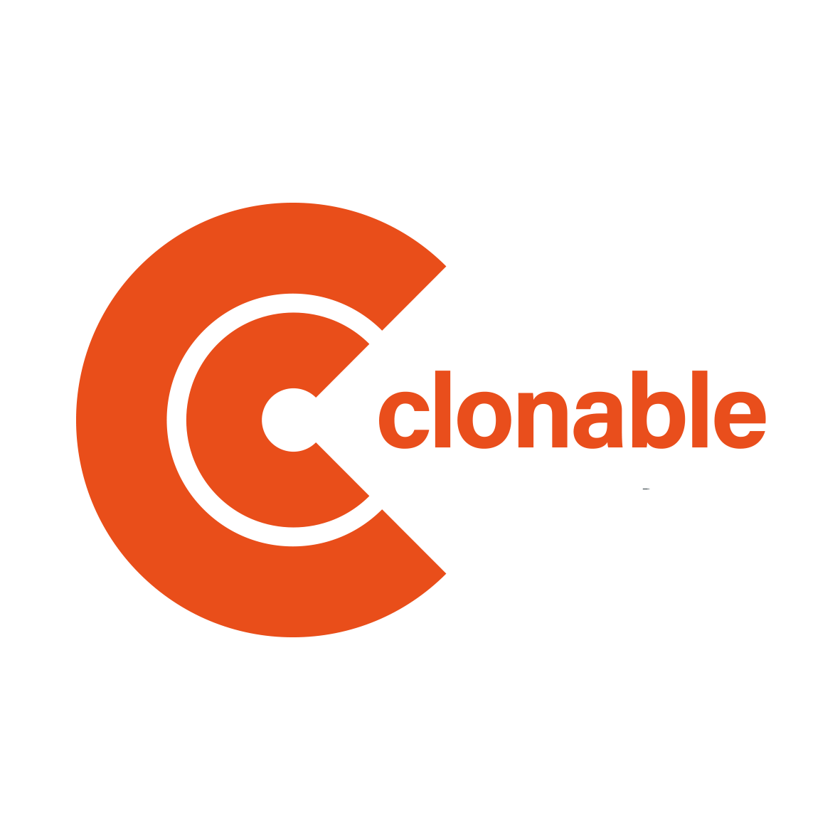 Clonable logo açık arka plan